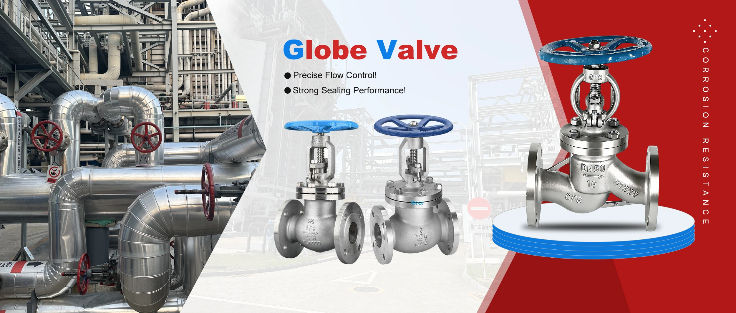 Fabbrika Direct Globe Valve f'Huadu